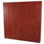 Executive Lockers Wood Finish